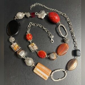 30” Gaudy Statement Necklace Sweater Chunky  Excellent Condition Premier Designs